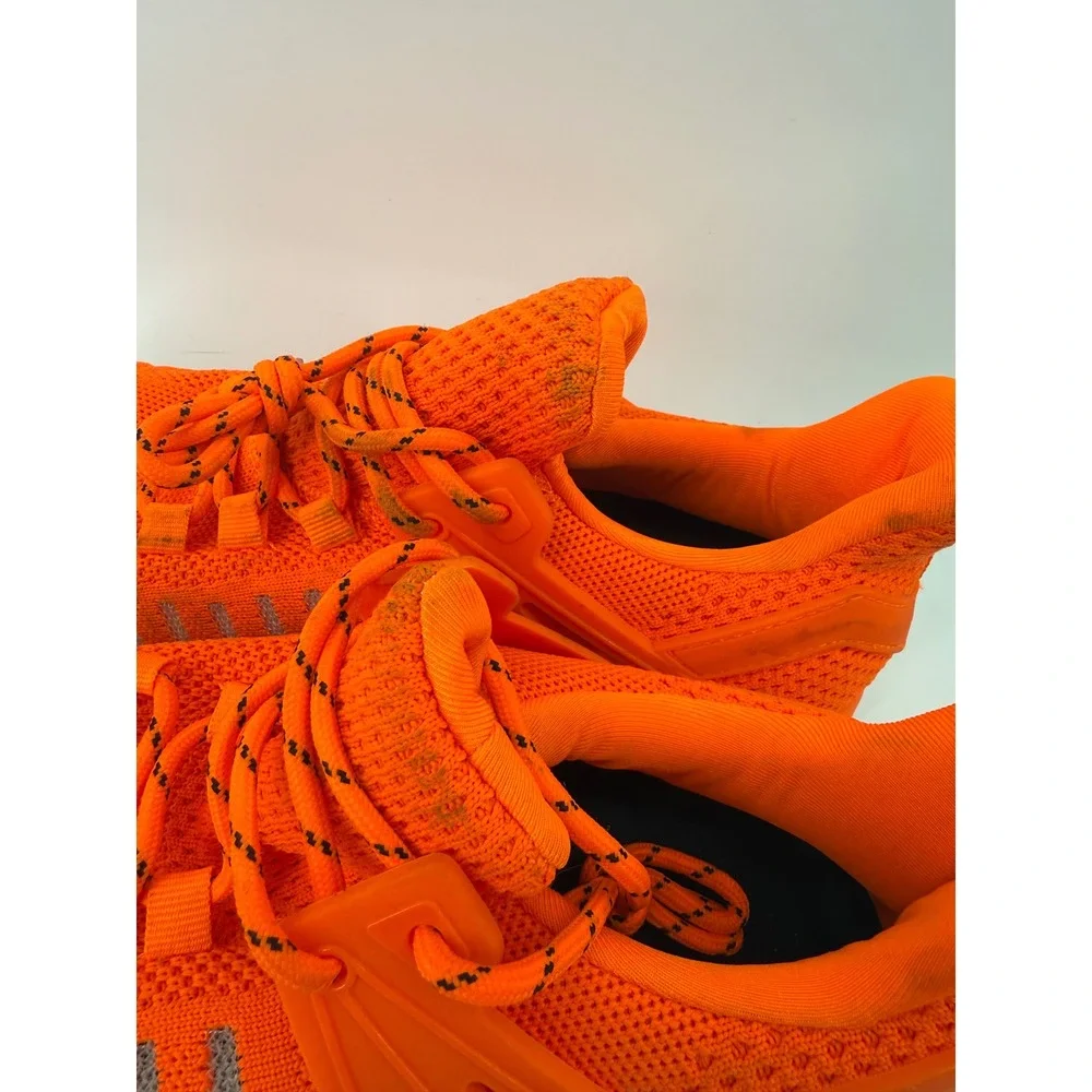 Mens Neon Orange Mesh Knit Blade Sole‎ Athletic Sneakers Trainers Size 42 1922